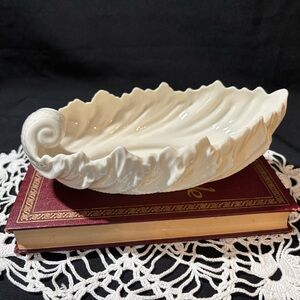 Vintage Lenox Shell Dish - Acanthus Leaf - Nautilus Bowl - Coastal Decor